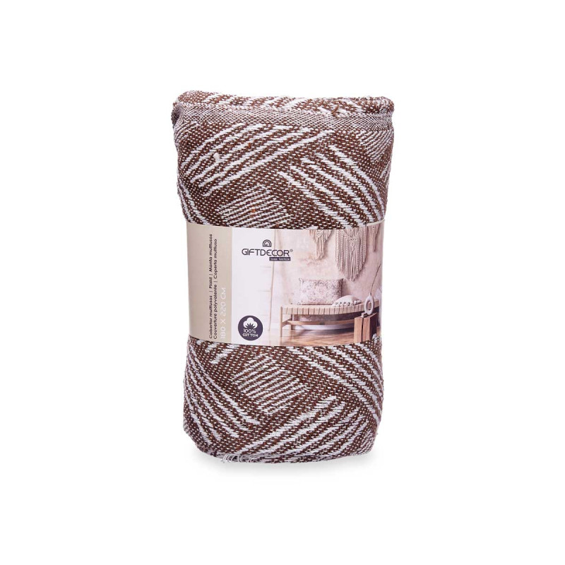 MULTIUSO JACQUARD MARRON 180 X 220 CM SURT 2