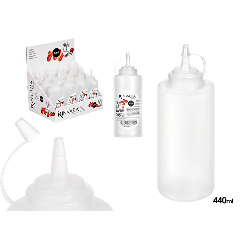 FRASCO PLASTICO PARA MOLHO 440 ML