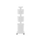 CESTO ROUPA PLASTICO 3 ALTURAS RODAS BRANCO 