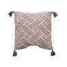 ALMOFADA JACQUARD CASTANHA 45X45 CM SORT 2