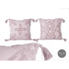 GREY EMBROIDERY CUSHION 45X45CM ASSORT 3