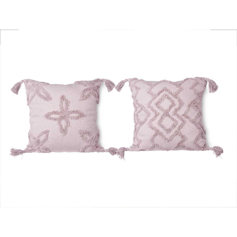 ALMOFADA BORDADA CINZENTA 45X45 CM SORT 3