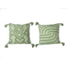 ALMOFADA BORDADA VERDE 45X45 CM SORT 3