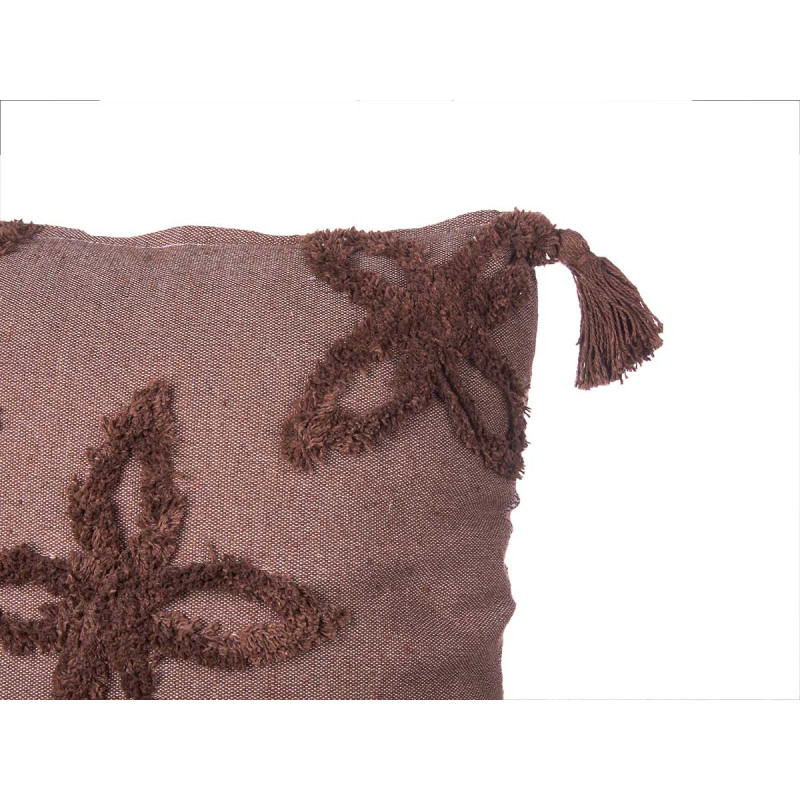 ALMOFADA BORDADA CASTANHA 45X45 CM SORT 3