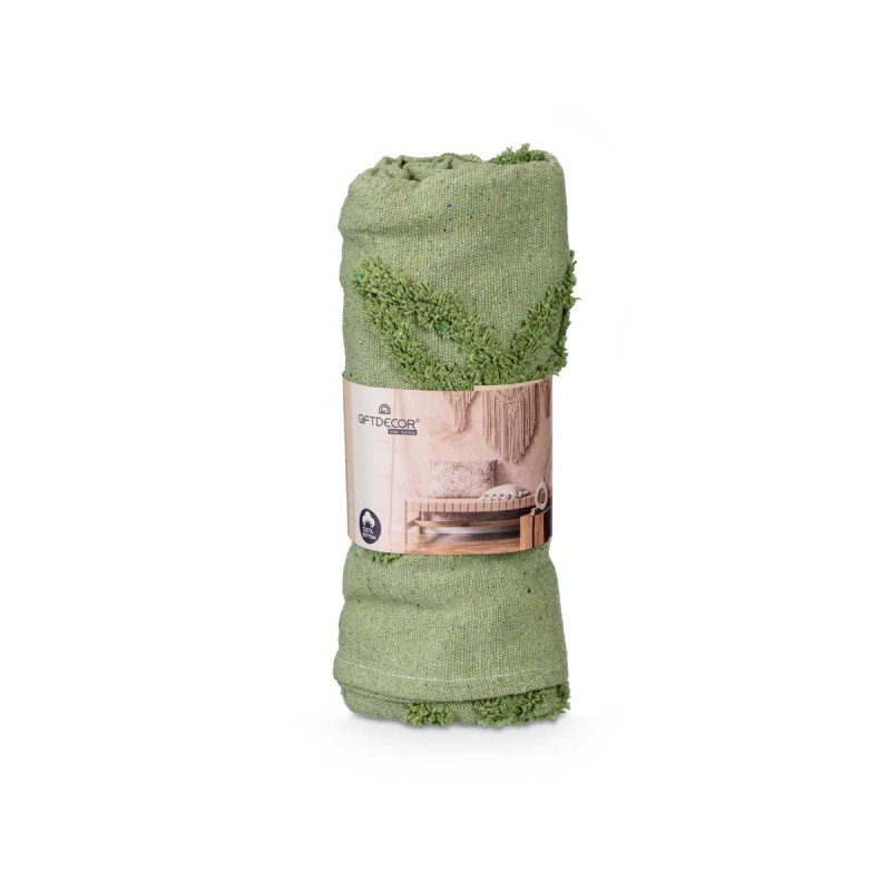 COUVRE-LIT POLYVALENT BRODÉ VERT 125X150CM ASR2