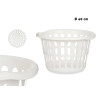 ROUND BASKET 40CM DIAM WHITE OPENWORK 