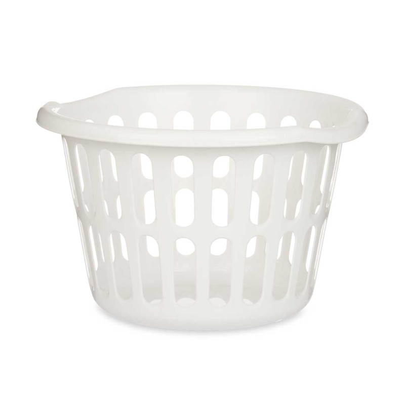 ROUND BASKET 40CM DIAM WHITE OPENWORK 