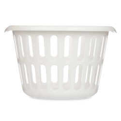 ROUND BASKET 40CM DIAM WHITE OPENWORK 