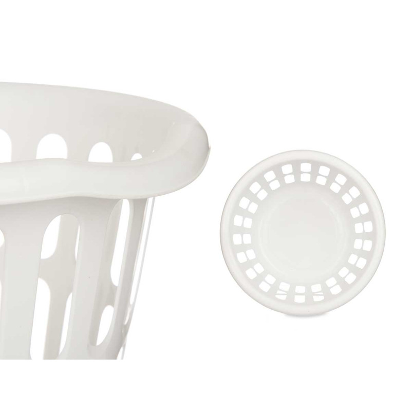 ROUND BASKET 40CM DIAM WHITE OPENWORK 