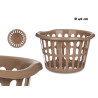 CESTO ROTONDO DIAM 40CM TRAFORATO TORTORA