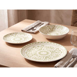 ENSEMBLE 12PCS VAISSELLE AZAHAR VERTE