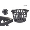 ROUND BASKET 40CM DIAM ANTHRACITE OPENWORK 