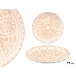 PRATO RASO AZAHAR CREME 27CM