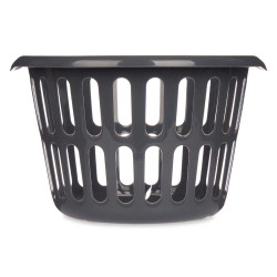 ROUND BASKET 40CM DIAM ANTHRACITE OPENWORK 