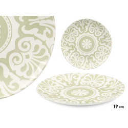 PRATO SOBREMESA AZAHAR VERDE 19CM