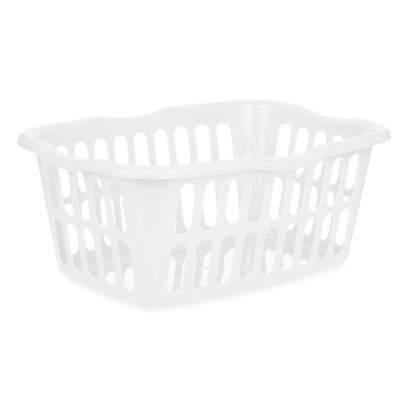 CESTO RECTANGULAR 58X42CM CALADO BLANCO