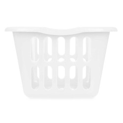 CESTO RECTANGULAR 58X42CM CALADO BLANCO