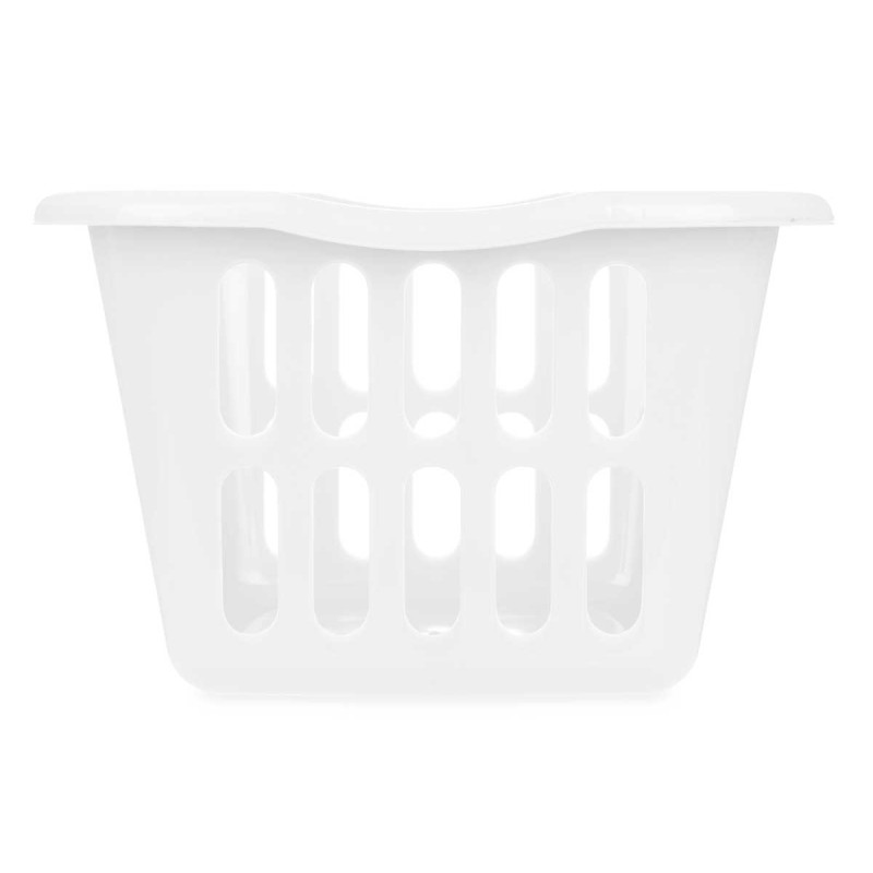 CESTO RECTANGULAR 58X42CM CALADO BLANCO