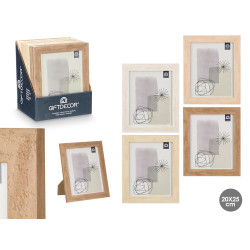 PHOTO FRAME STONE EFFECT 20X25 ASSORTED 4