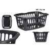 RECTANG. BASKET 58X42CM DIAM ANTHRACITE OPENWORK 