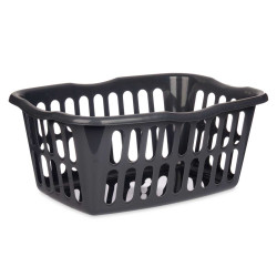 CESTO RECTANGULAR 58X42CM CALADO ANTRACITA
