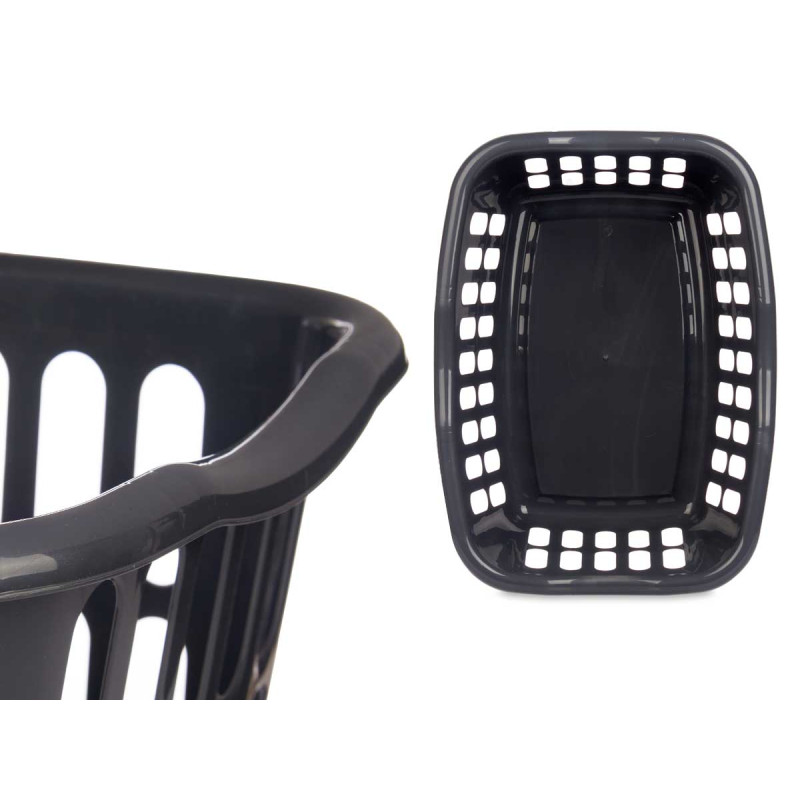 RECTANG. BASKET 58X42CM DIAM ANTHRACITE OPENWORK 