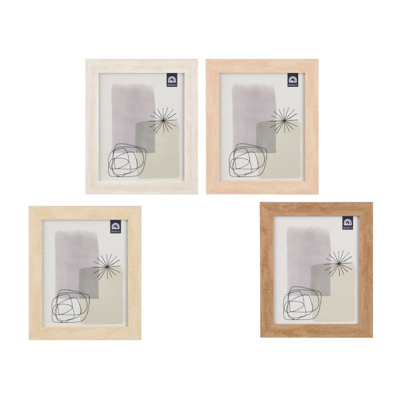 PHOTO FRAME STONE EFFECT 20X25 ASSORTED 4
