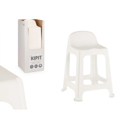 SGABELLO ALTO PLASTICA BIANCA