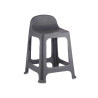 SGABELLO ALTO IN PLASTICA GRIGIO