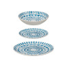 SET 12PCS MEDINA SERVIZIO DA TAVOLA BLU GRIGIO