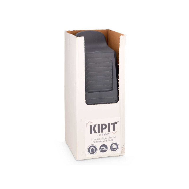 HIGH PLASTIC STOOL GREY 125KG