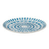 ASSIETTE MEDINA PLATE BLEU GRIS 27CM