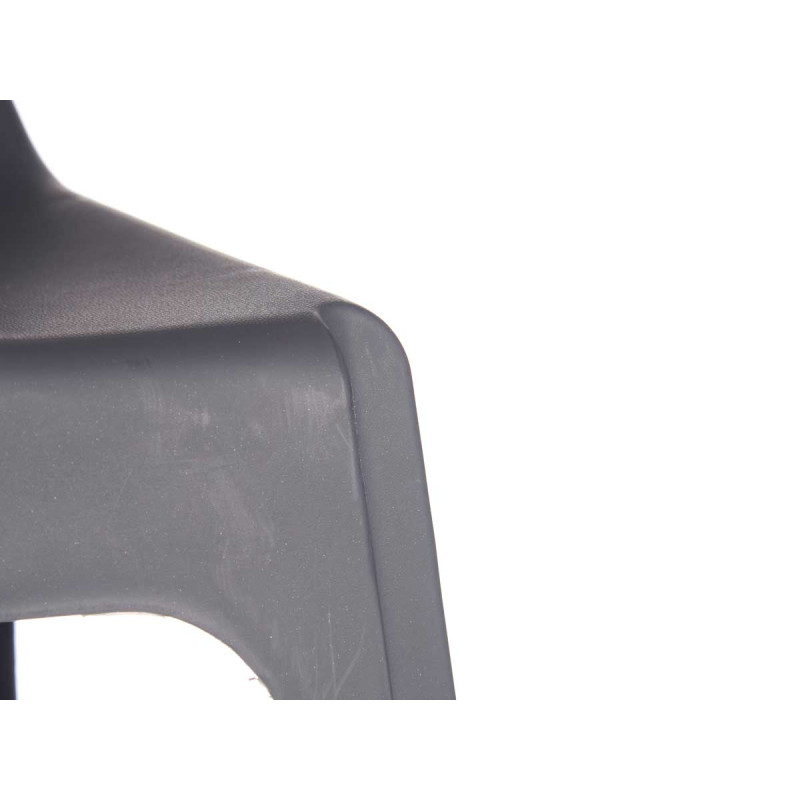 SGABELLO ALTO IN PLASTICA GRIGIO