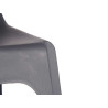 SGABELLO ALTO IN PLASTICA GRIGIO