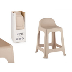 SGABELLO ALTO IN PLASTICA BEIGE