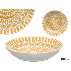 SOUP MEDINA PLAT MUSTARD GREY 20CM