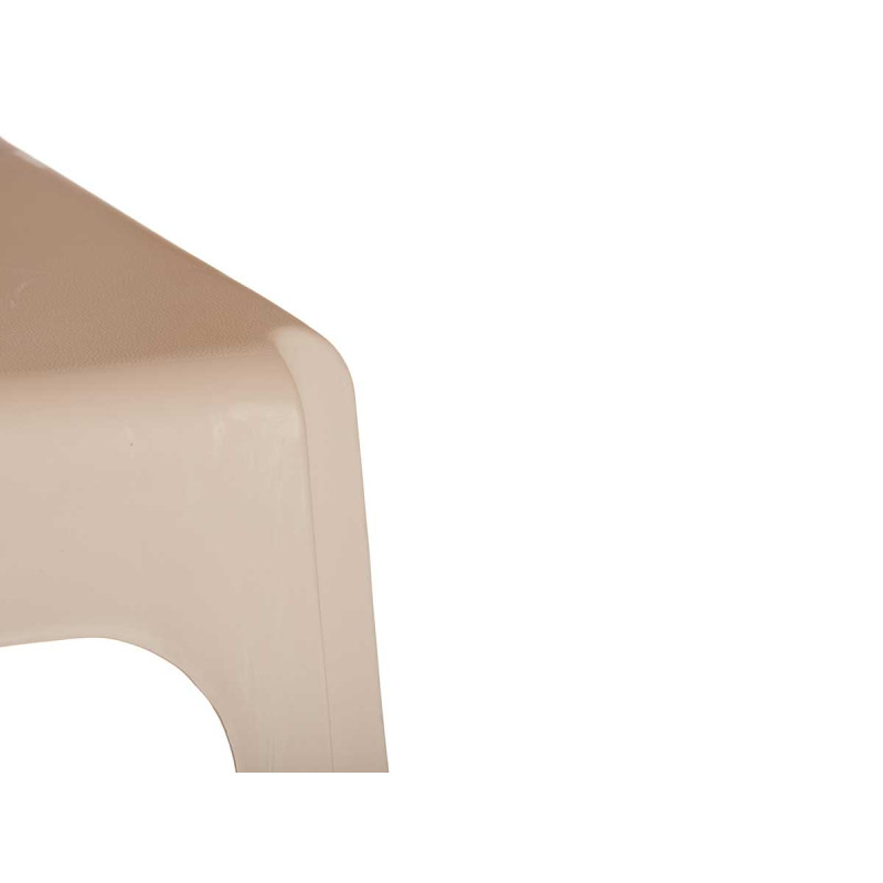 SGABELLO ALTO IN PLASTICA BEIGE