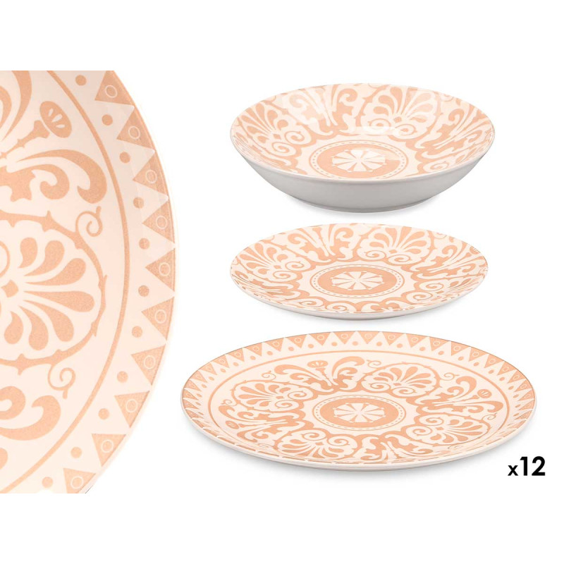 SET 12PCS SERVIZIO DA TAVOLA AZAHAR CREMA