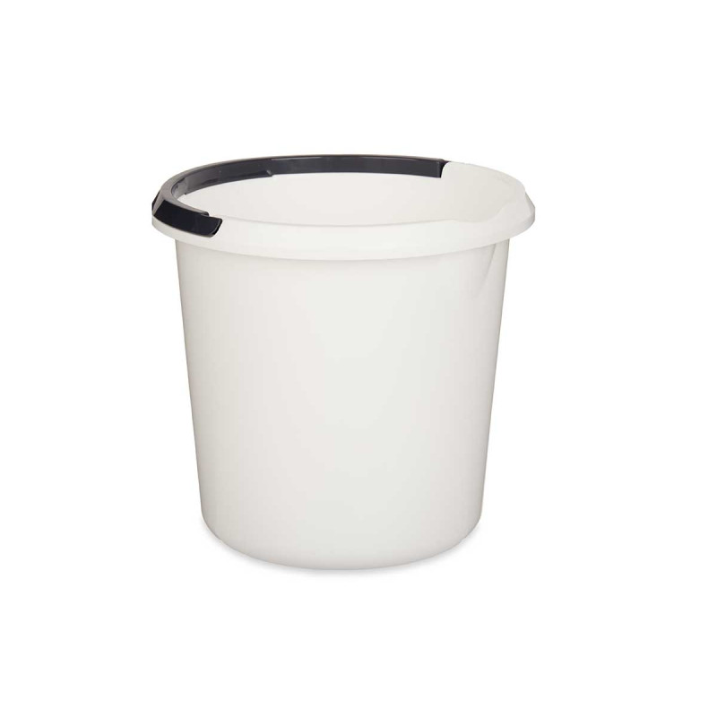 PLASTIC MEASURING BUCKET HANDLE WHITE 10L