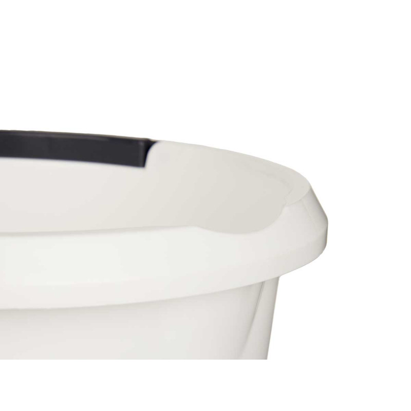 PLASTIC MEASURING BUCKET HANDLE WHITE 10L