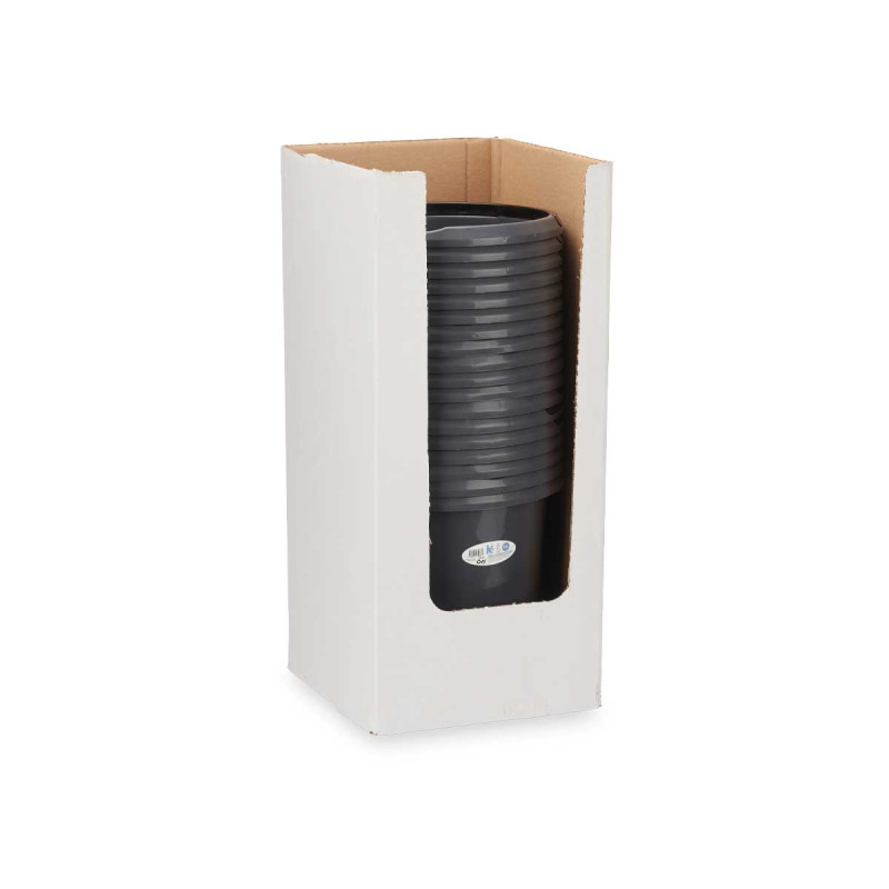SEAU GRADUÉ EN PLASTIQUE AVEC POIGNÉE GRIS 10L