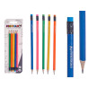 SET 5 PENCILS WITH RUBBER FLUORESCENT