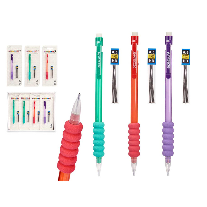 PORTE-MINES SILICONE 12 MINES DE RECHANGE