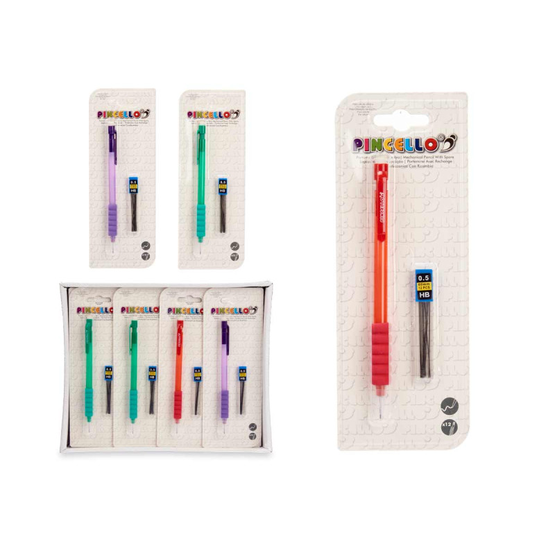 PORTE-MINES SILICONE 12 MINES DE RECHANGE