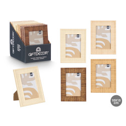 STRIPED PHOTO FRAME 10X15 ASSORTED 4