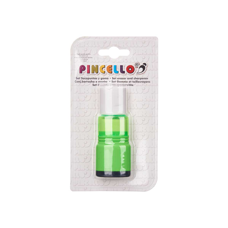 SET SHARPENER RUBBER ASSORT 4 
