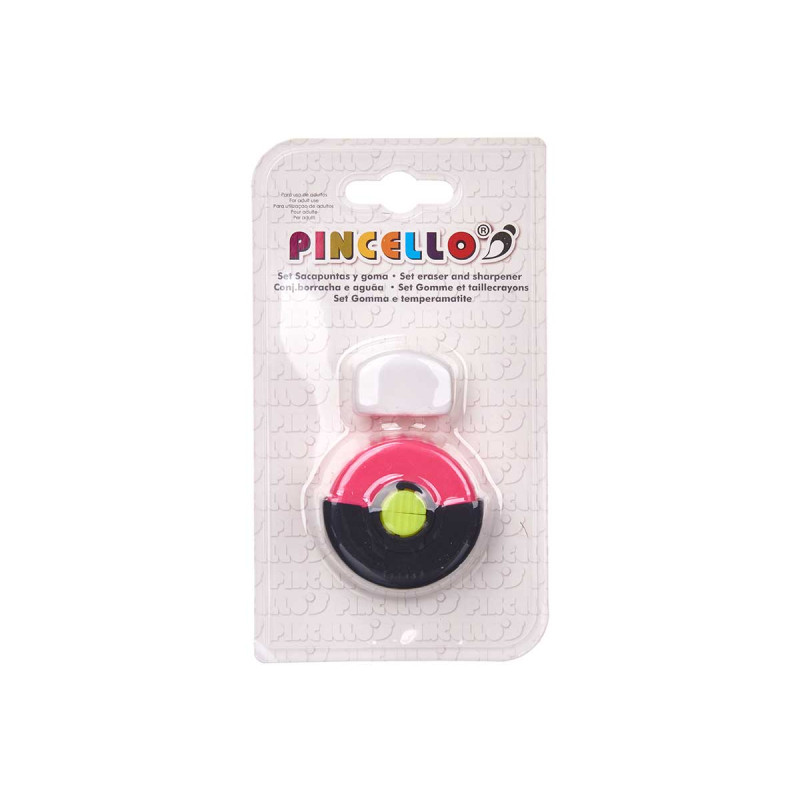 SET SHARPENER ROUND RUBBER ASSORT 4 