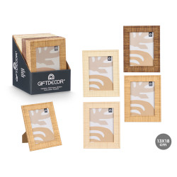 STRIPED PHOTO FRAME 13X18 ASSORTED 4