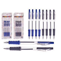 SET 4 PENNE A SFERA A PULSANTE ASSORT 2