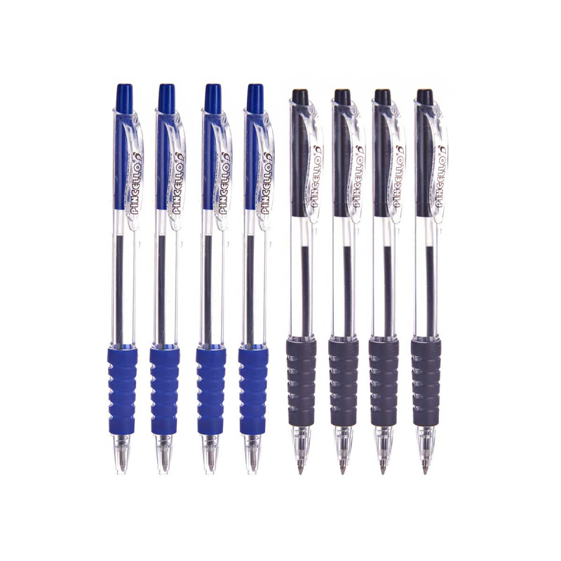 SET 4 PENNE A SFERA A PULSANTE ASSORT 2